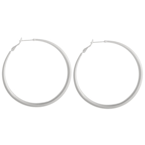 Large Metal Hoop Earrings