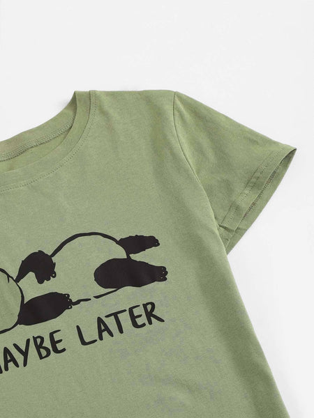Maybe Later Panda T-Shirt